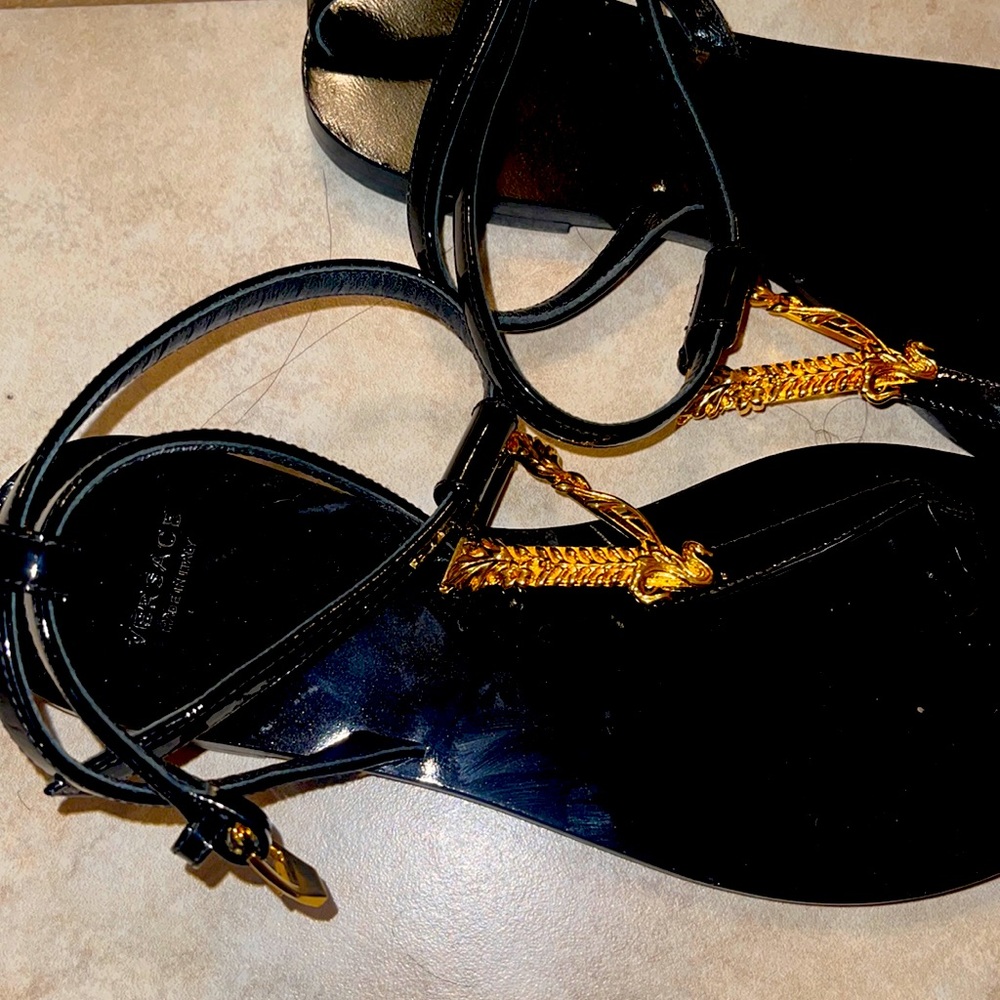 Versace black with gold size 36 only worn twice very